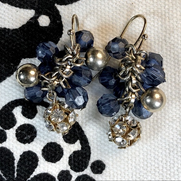 Blue J. Crew dangle earrings - Picture 1 of 2
